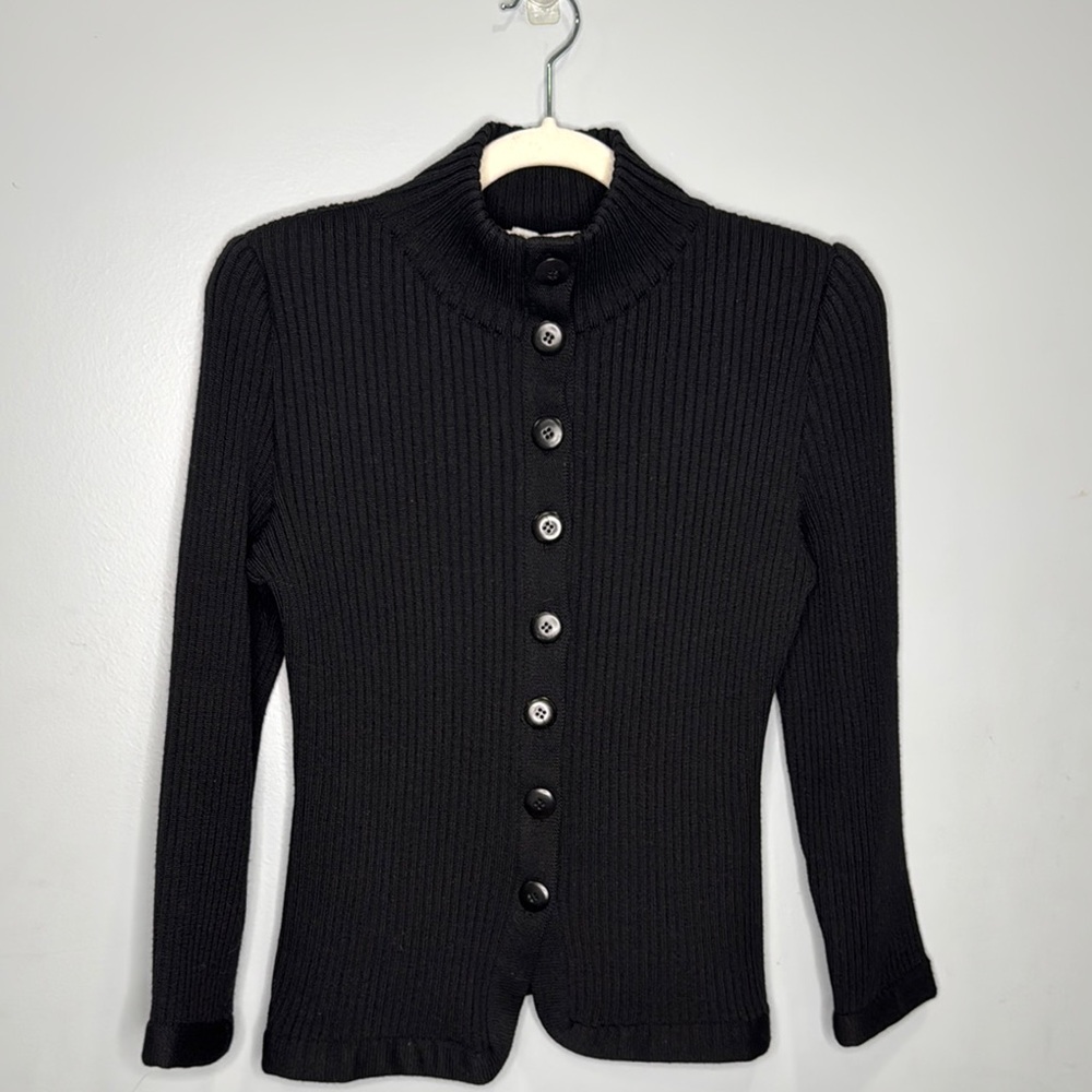 Giorgio Armani  Button-Up Wool Cardigan Sz 6